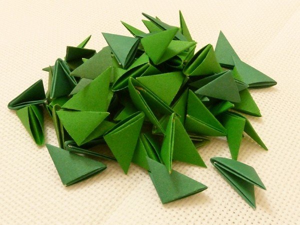 Модульное оригами: Лебедь схема сборки