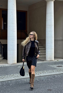 Коричневые сапоги: 5 стильных идей от модных инфлюенсеров12